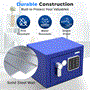 Pyle - SLSFE12BL.5 , Home and Office , Safe Boxes - Mailboxes , Compact Electronic Safe Box with Digital Touch Pad, Mechanical Override, Includes Keys (Blue)