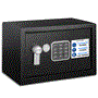 Pyle - SLSFE14.5 , Home and Office , Safe Boxes - Mailboxes , Compact Electronic Safe Box with Mechanical Override, Includes Keys
