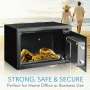 Pyle - SLSFE15 , Home and Office , Safe Boxes - Mailboxes , Electronic Home Safe - Digital Locking Safe Box with Mechanical Override, Includes Keys