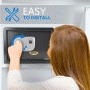 Pyle - SLSFE18FP.5 , Home and Office , Safe Boxes - Mailboxes , Electronic Fingerprint Safe Box with Mechanical Override, Includes Keys