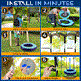 Pyle - SLSINFSWN99 , Sports and Outdoors , 36" Inflatable Tire Swing with Hang Kit - Indoor/Outdoor Hanging Rope Swinging Seat Spinner with Swivel, Hand Pump, Carry Bag