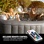 Pyle - SLSPA4SQA , Sports and Outdoors , 4-Seat Square Inflatable Pool Spa - Portable Hot Tub Spa with Light and  Remote Control