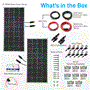 Pyle - SLSPSKT405.5 , Tools and Meters , Power Generation Equipment , 2 Pcs. Portable Mono Solar Panel Starter Kit - 400W Off-Grid Solar Panel Kit with 30A PWM Controller with LCD Screen