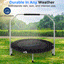 Pyle - SLSPT438 , Home and Office , Fitness Equipment - Home Gym , Health and Fitness , Fitness Equipment - Home Gym , Portable Body Fitness Trampoline - Pro Aerobics Trampoline with Adjustable Handrail