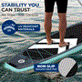 Pyle - SLSUPB010 , Sports and Outdoors , Carrying Cases - Portability , Inflatable Stand-Up Paddle-Board with Double-Action Hand Pump, 3-Piece Aluminum SUP Paddle, Leash, Removable Fin + 2 Side Fins, Repair Kit and Backpack, Black
