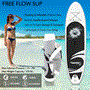 Pyle - SLSUPB06.8 , Sports and Outdoors , Carrying Cases - Portability , Free Flow Paddleboard SUP - Stand Up Water Paddle-Board (10’ ft.)