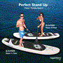 Pyle - SLSUPB06.8 , Sports and Outdoors , Carrying Cases - Portability , Free Flow Paddleboard SUP - Stand Up Water Paddle-Board (10’ ft.)