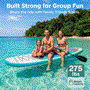 Pyle - SLSUPB11 , Sports and Outdoors , Carrying Cases - Portability , Free-Flow Welded Inflatable Stand-Up Paddle-Board with Double-Action Hand Pump, 3-Shaft Aluminum Paddle, Leash, Fin, Repair Kit and Backpack (Black)