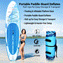 Pyle - SLSUPB518.8 , Gadgets and Handheld , Sports Training Sensors , Rising Flow Paddleboard SUP - Stand Up Water Paddle-Board w/ Waterproof Mobile Phone Case (10’ 6”)