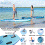 Pyle - SLSUPB518 , Gadgets and Handheld , Sports Training Sensors , Rising Flow Paddleboard SUP - Stand Up Water Paddle-Board w/ Waterproof Mobile Phone Case (10’ 6”)