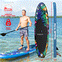 Pyle - SLSUPB636 , Misc , Rising Flow Paddleboard SUP - Stand Up Water Paddle-Board w/ Waterproof Mobile Phone Case (10’6”)