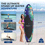 Pyle - SLSUPB636 , Sports and Outdoors , Carrying Cases - Portability , Rising Flow Paddleboard SUP - Stand Up Water Paddle-Board w/ Waterproof Mobile Phone Case (10’6”)