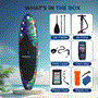 Pyle - SLSUPB636 , Sports and Outdoors , Carrying Cases - Portability , Rising Flow Paddleboard SUP - Stand Up Water Paddle-Board w/ Waterproof Mobile Phone Case (10’6”)