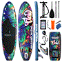Pyle - SLSUPB636 , Sports and Outdoors , Carrying Cases - Portability , Rising Flow Paddleboard SUP - Stand Up Water Paddle-Board w/ Waterproof Mobile Phone Case (10’6”)