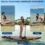 Pyle - SLSUPB754 , Sports and Outdoors , Sports Training Sensors , Sports and Outdoors , Carrying Cases - Portability , Rising Flow Inflatable Paddleboard iSUP - Stand Up Water Paddle-Board w/ Accessories (Wood)