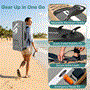 Pyle - SLSUPB754 , Sports and Outdoors , Sports Training Sensors , Sports and Outdoors , Carrying Cases - Portability , Rising Flow Inflatable Paddleboard iSUP - Stand Up Water Paddle-Board w/ Accessories (Wood)