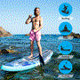 Pyle - SLSUPB872 , Sports and Outdoors , Sports Training Sensors , Rising Flow Inflatable Paddleboard iSUP - Stand Up Water Paddle-Board w/ Accessories (Space Blue)