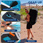 Pyle - SLSUPFML100 , Sports and Outdoors , Carrying Cases - Portability , Free-Flow Stand-Up Paddle-Board - Woven Drop-Stitch and Double Layer Side Inflatable SUP with Double-Action Hand Pump, 3-Shaft Aluminum Paddle, Leash, Seat, Fin, Repair Kit and Backpack (Black)