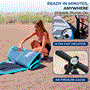 Pyle - SLSUPKD18BL , Sports and Outdoors , Carrying Cases - Portability , Free-Flow Welded Inflatable Kids Stand-Up Paddle-Board with Single-Action Hand Pump, 3-Shaft Aluminum Paddle, Leash, Fin, Repair Kit and Backpack (Black)