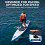 Pyle - SLSUPRC1000 , Sports and Outdoors , Carrying Cases - Portability , Free-Flow Stand-Up Paddle-Board - Woven Drop-Stitch and Double Layer Side Inflatable SUP with Double-Action Hand Pump, 3-shaft Aluminum Paddle, Leash, Fin, Repair Kit, and Backpack (Black)