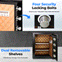 Pyle - SLSV45EQG , Home and Office , Safe Boxes - Mailboxes , Electronic Safe Box with Digital Keypad, Includes 2 Keys (Black)