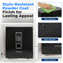 Pyle - SLSV45EQG , Home and Office , Safe Boxes - Mailboxes , Electronic Safe Box with Digital Keypad, Includes 2 Keys (Black)