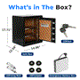 Pyle - SLSV45EQG , Home and Office , Safe Boxes - Mailboxes , Electronic Safe Box with Digital Keypad, Includes 2 Keys (Black)