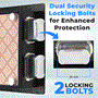 Pyle - SLSVP25EUG , Home and Office , Safe Boxes - Mailboxes , Electronic Fingerprint Safe Box with Touchscreen Keypad and Combination Lock, Includes 2 Owner Keys and 2 Master Keys (Black)