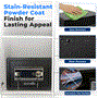 Pyle - SLSVP25EUG , Home and Office , Safe Boxes - Mailboxes , Electronic Fingerprint Safe Box with Touchscreen Keypad and Combination Lock, Includes 2 Owner Keys and 2 Master Keys (Black)