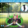 Pyle - SLSWNG100GN , Health and Fitness , Fitness Equipment - Home Gym , Flying Fun Toy Swing - Indoor/Outdoor Hanging Rope Swinging Seat Spinner (Green)