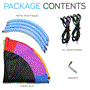 Pyle - SLSWNG100RB.5 , Health and Fitness , Fitness Equipment - Home Gym , Flying Fun Toy Swing - Indoor/Outdoor Hanging Rope Swinging Seat Spinner (Rainbow)