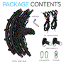 Pyle - SLSWNG202 ,  , Outdoor Weave Web Swing for Kids - Indoor/Outdoor Swing, Heavy-Duty Circular Fractal Weave Web Tree Swing, Black