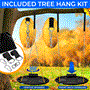 Pyle - SLSWNGHV08BK , Sports and Outdoors , 40" Saucer Swing with Chains - Indoor/Outdoor Hanging Chain Swinging Seat Spinner with Hang Kit, Swivel, Carry Bag (Black)