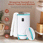 Pyle - SLTLW700 , Home and Office , Vacuums - Steam Cleaners , Single Touch Towel & Blanket Warmer with Fragrant Disc Holder and LED Ring (Blue)