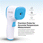 Pyle - SLTM20.5 , Tools and Meters , Temperature - Humidity - Moisture , Infrared Digital Thermometer - Touchless Thermometer for Adults and Kids with LCD Display, Fever Alarm, and Memory Recall
