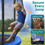 Pyle - SLTRA12BL , Home and Office , Fitness Equipment - Home Gym , Health and Fitness , Fitness Equipment - Home Gym , Home Backyard Sports Trampoline - Large Outdoor Jumping Fun Trampoline for Kids / Children, Safety Net Cage (12ft.)