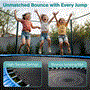 Pyle - SLTRA12BL , Home and Office , Fitness Equipment - Home Gym , Health and Fitness , Fitness Equipment - Home Gym , Home Backyard Sports Trampoline - Large Outdoor Jumping Fun Trampoline for Kids / Children, Safety Net Cage (12ft.)