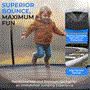 Pyle - SLTRMPK8CK , Health and Fitness , Fitness Equipment - Home Gym , 8ft Pumpkin Recreational Trampoline with Inner Enclosure for Kids / Children (Black)