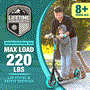 Pyle - SLTS02 , Sports and Outdoors , Kids Toy Scooters , Lightweight and Foldable Kick Scooter - Adjustable Scooter for KID and Teens , Alloy Deck with High Impact Wheels (Aqua on Black)