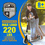 Pyle - SLTS46 , Sports and Outdoors , Kids Toy Scooters , Lightweight and Foldable Kick Scooter - Adjustable Scooter for Teens and Adult, Alloy Deck with High Impact Wheels (Black and White)