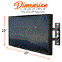 Pyle - SLTVC30 , Marine and Waterproof , Protective Storage Covers , On the Road , Protective Storage Covers , Outdoor/Indoor Full TV Cover - Weatherproof and Dust-Proof TV Screen Protector, UV Resistant TV Enclosure Offers 360° Coverage with Bottom Cover