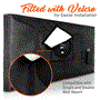 Pyle - SLTVC30 , Marine and Waterproof , Protective Storage Covers , On the Road , Protective Storage Covers , Outdoor/Indoor Full TV Cover - Weatherproof and Dust-Proof TV Screen Protector, UV Resistant TV Enclosure Offers 360° Coverage with Bottom Cover
