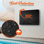 Pyle - SLTVC30 , Marine and Waterproof , Protective Storage Covers , On the Road , Protective Storage Covers , Outdoor/Indoor Full TV Cover - Weatherproof and Dust-Proof TV Screen Protector, UV Resistant TV Enclosure Offers 360° Coverage with Bottom Cover
