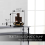 Pyle - sltwf20 , Home and Office , Water Fountains , Water Fountain - Relaxing Tabletop Water Feature Decoration