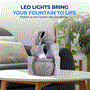 Pyle - SLTWF25LED , Home and Office , Gardening - Landscaping , Water Fountain - Relaxing Tabletop Water Feature Decoration