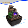 Pyle - AZSLTWF50LED , Home and Office , Water Fountains , Water Fountain - Relaxing Tabletop Water Feature Decoration