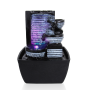 Pyle - sltwf58led , Home and Office , Water Fountains , Water Fountain - Relaxing Tabletop Water Feature Decoration