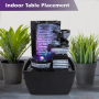 Pyle - sltwf58led , Home and Office , Water Fountains , Water Fountain - Relaxing Tabletop Water Feature Decoration