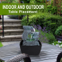 Pyle - SLTWF60LED , Home and Office , Water Fountains , Water Fountain - Relaxing Tabletop Water Feature Decoration
