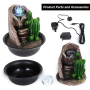 Pyle - SLTWF65LED , Home and Office , Water Fountains , Water Fountain - Relaxing Tabletop Water Feature Decoration